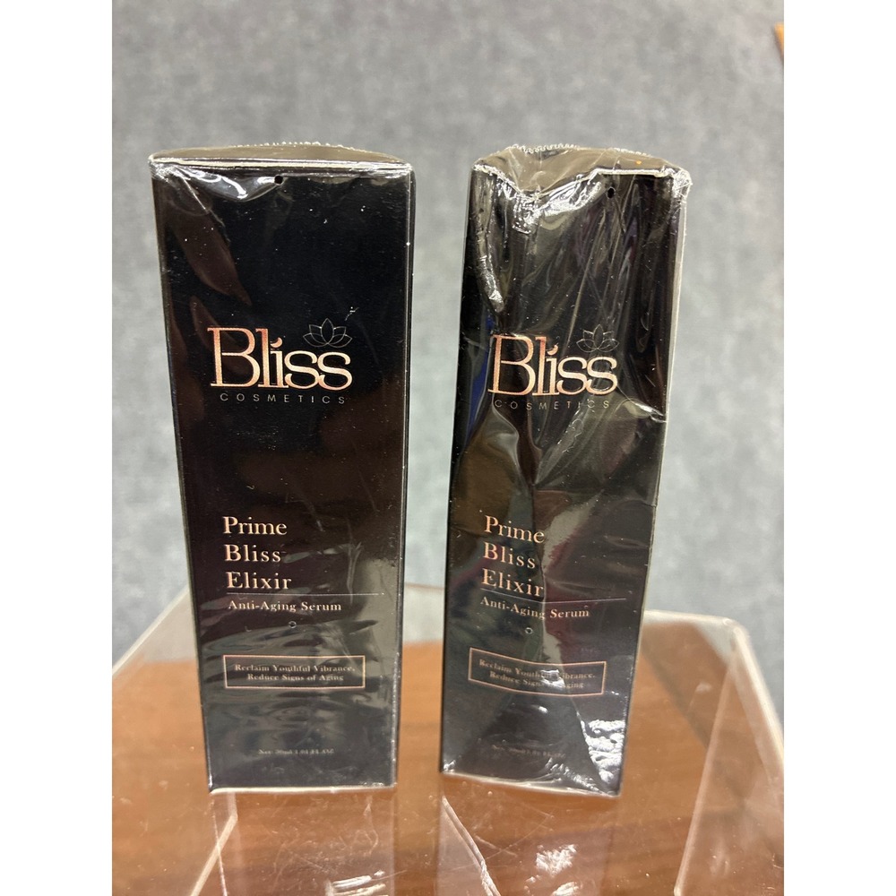 Bliss Cosmetics Prime Bliss Elixir Anti-Aging Serum 30ml Lot of 2 Vegan New